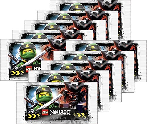 LEGO Ninjago Cartes à collectionner Série 3, 10 Booster x 5 Cartes – Édition allemande