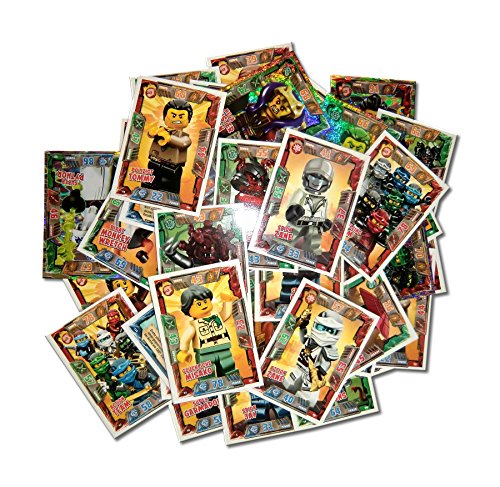 50 cartes à collectionner Lego Ninjago série 2 de 2017 en allemand – 10 Booster Pack avec carte spéciale – Bonus exclusive