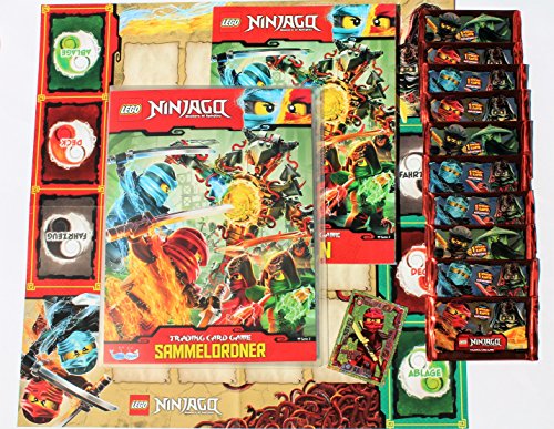 Lego Ninjago  cartes à collectionner – Booster Chemise + 50 cartes+ Or limitée Carte légendaires Kai- Serie 2