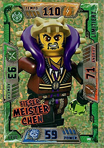 Lego Ninjago Serie Serie 2 Master Chen carte 15 – édition limitée Trading Card neuf
