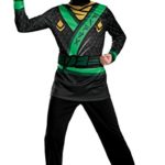 LEGO Ninjago Movie Lloyd Jumpsuit Costume Dress Up, Multicolore, 7–8 Ans