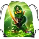 Lego Vline Ninjago Lloyd Sac à Cordon, 39 cm, 7 liters, Vert (Verde)