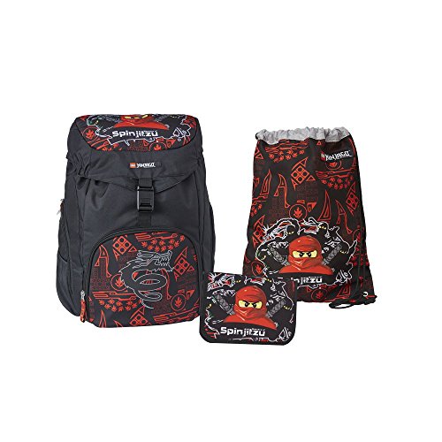 Lego – Ninjago/Ensemble cartable sac de sport et trousse sac équipé pour un Ninja