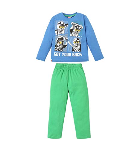 Lego- Pyjama Long Enfant garçon Ninjago Bleu/Vert de 4 à 10ans