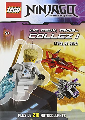 210 autocollants et livre de jeux LEGO Ninjago un, deux, trois… collez! (stickers)