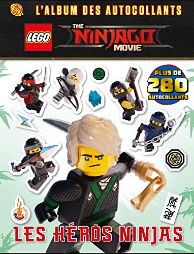 280 autocollants, album les héros ninjas Lego Ninjago Movie