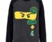 Lego Ninjago t-shirt Manches Longues, Gris/Noir