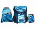 lot de 3 articles cartable, sac, trousse bleu vert Jay, Ninjago – Lego,