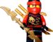 Kai Skybound (Minifigurine Rouge Ninja) avec deux épées Lego et une épée GalaxyArms