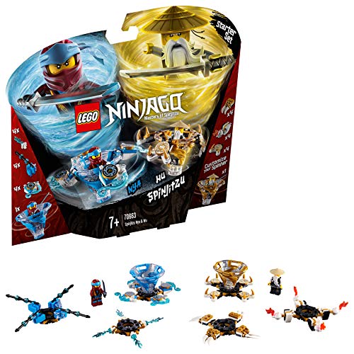 LEGO NINJAGO – Toupies Spinjitzu Nya & Wu – 70663 – Jeu de construction