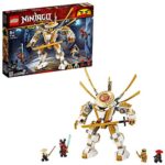 LEGO NINJAGO, Legacy Figure d'action, Le robot d'or avec Lloyd, Wu et le General Kozu, Set de construction Ninja, 120 pièces, 71702