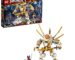 LEGO NINJAGO Legacy, Le robot d’or avec Lloyd, Wu et le General Kozu, 120 pièces, 71702