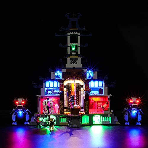 Kit de LED pour Le Temple de l’Arme Ultime suprême, Compatible avec Lego 70617