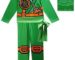 Déguisement Ninjago Masters of Spinjitzu, Costume avec Masque et Ceinture (Vert)