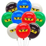 Fangleland Ballons Ninja Décorations De Fête pour Garçons Enfants 1er 4ème, 5ème, 7ème Anniversaire Fournitures De Fête Ninja 30 Paquet