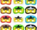 12 Masques Lego Ninjago
