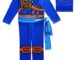 Déguisement Ninjago Masters of Spinjitzu, Costume avec Masque et Ceinture, Bleu