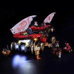 BRIKSMAX Kit de LED pour Lego Ninjago Le Q.G des Ninjas,Compatible avec la Maquette Lego 70677, La Maquette de Construction n'est Pas Incluse