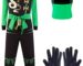 Combinaison de Guerrier Ninja pour Garçons, Déguisement – Taille M (6-8 Ans)