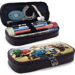 Yuantaicuifeng Étui à Crayons en Cuir Ninj-ago, Porte-Stylo Crayon Porte-Papeterie Grande Pochette de Rangement Organisateur de boîte, Sac de Papeterie étudiant Stylo Maquillage collège