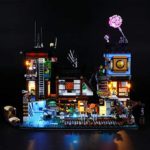 LIGHTAILING Jeu De Lumières pour (Ninjago Les Quais de La Ville) Modèle en Blocs De Construction - Kit De Lumière A LED Compatible avec Lego 70657(Ne Figurant Pas sur Le Modèle)