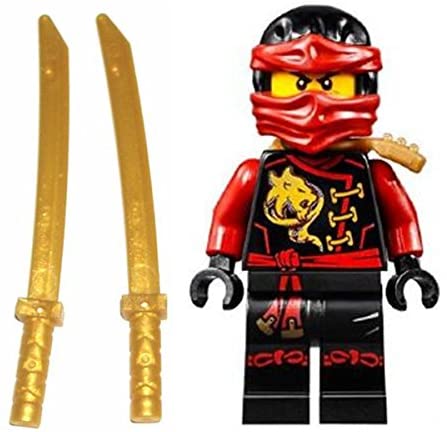 LEGO Ninjago Minifigure Kai Skybound with 2 Katana from Set 70591 70605