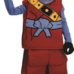 Dress Up America Halloween enfants bloc ninja homme Costume tenue rouge, 873R, 8-10 ans (Taille 30-32, Hauteur 45-50 Pouces)