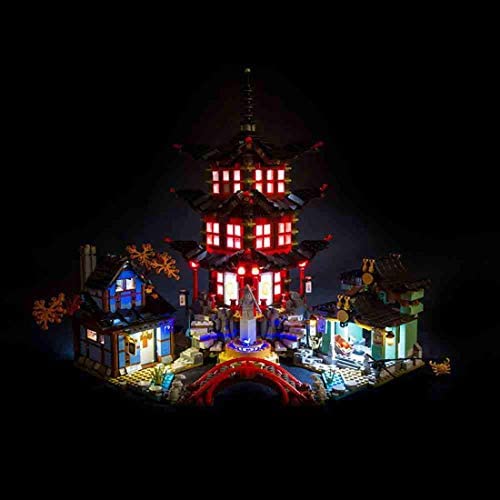 Kit d’Éclairage LED pour Lego Ninjago 70751 Temple d’Airjitzu