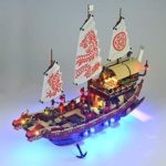 TMIL Éclairage LED Compatible avec Lego Mis 70618, Kit D'éclairage DIY pour Building Block Boat Bounty Ninjago Destin, Accessoires De Jouets (Uniquement Ensemble Lumière)