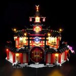 LesDiy Kit Déclairage LED pour Lego Ninjago Legacy Monastery of Spinjitzu 70670 (LED Incluse Uniquement, Pas de Kit Lego)