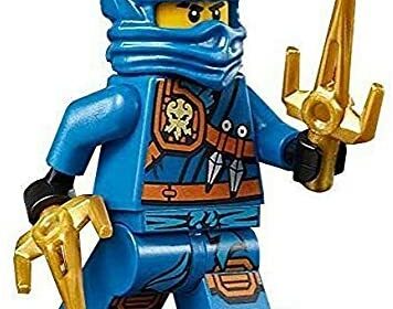 Minifigurine Jay Zukin Robe Jungle Ninja bleu avec 2 épées (70749)