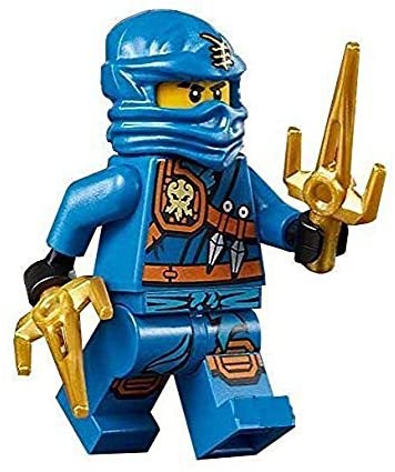 Minifigurine Jay Zukin Robe Jungle Ninja bleu avec 2 épées (70749)