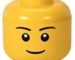 Boîte de rangement empilable tête Lego Jaune, 16 cm (4031)