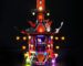 Lumières LED pour le Temple de la Folie de l’empire, Compatible avec Lego 71712