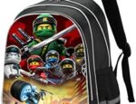 Cartable Maternelle Imprimé Ninjago Grande Capacité avec Bandes Réfléchissantes