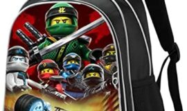 Cartable Maternelle Imprimé Ninjago Grande Capacité avec Bandes Réfléchissantes