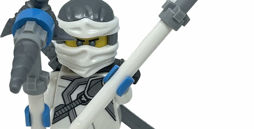 LEGO Ninjago Secrets of the Forbidden Spinjitzu: Zane Minifig with Weapons