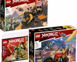 Lego Ninjago 71782 Coles Evo, 71783 Kais Mech Bike EVO & 30593 Lloyd Suit Mech Polybag