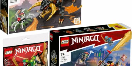 Lego Ninjago 71782 Coles Evo, 71783 Kais Mech Bike EVO & 30593 Lloyd Suit Mech Polybag