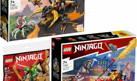 Lego Ninjago 71782 Coles Evo, 71783 Kais Mech Bike EVO & 30593 Lloyd Suit Mech Polybag